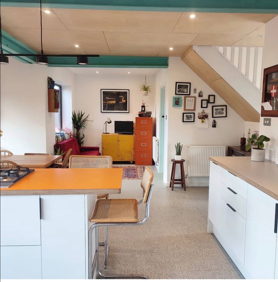 They transformed the kitchen into an open-planned space