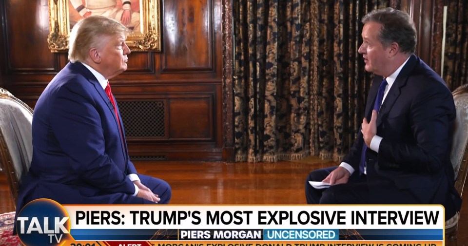 Piers sat down with Donald Trump for a sensational interview