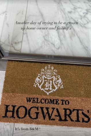 They snapped up this Hogwarts mat for a bargain too