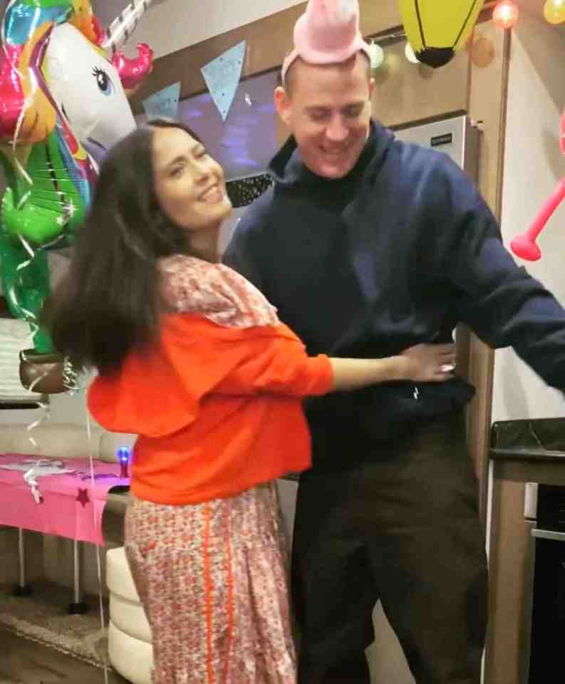 Salma shared a video on Instagram of her dancing with the Hollywood hunk as she celebrated his 42nd birthday