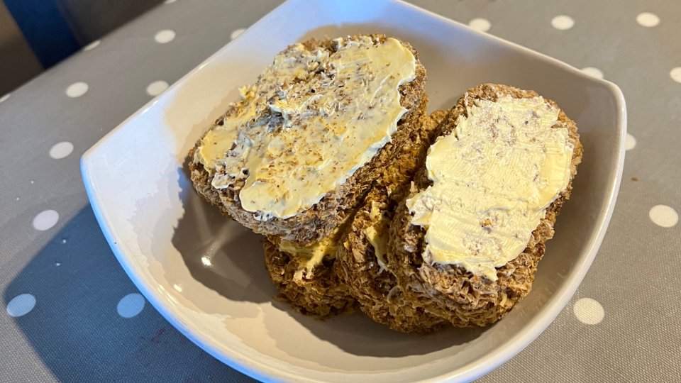 Bake Off star Michael Chakraverty sparked a debate on Twitter after sharing a photo of buttered Weetabix