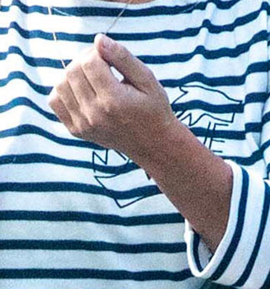 The wedding ring she wore since their 2013 marriage was gone