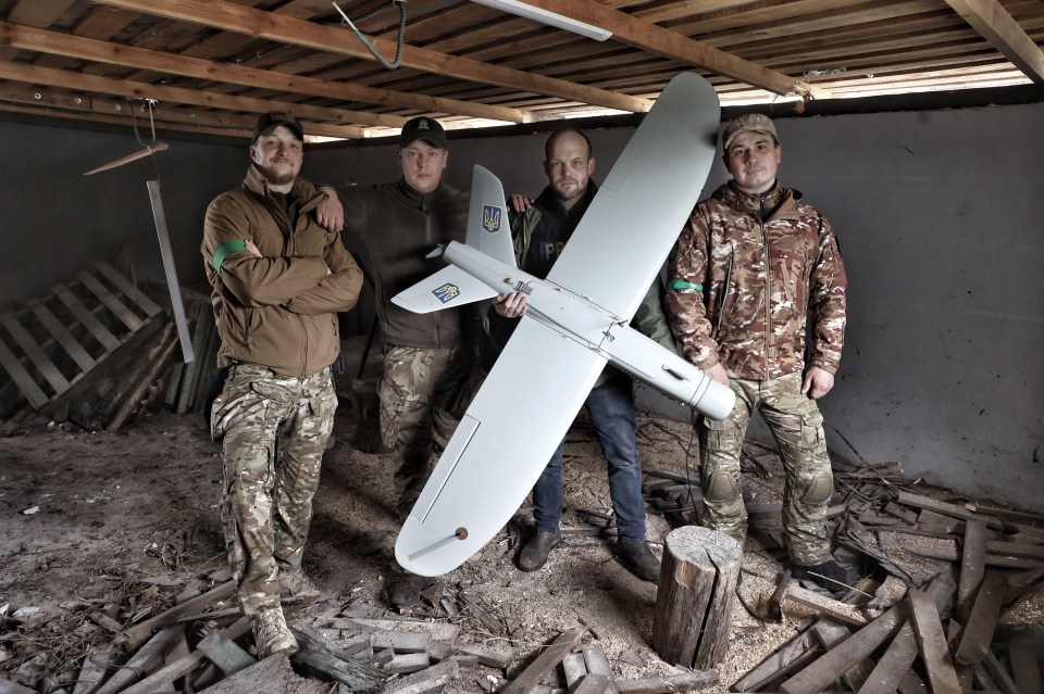 The Sun was granted exclusive access to join the Ukrainian team who launch their Leleka drone daily into Russian airspace with a catapult