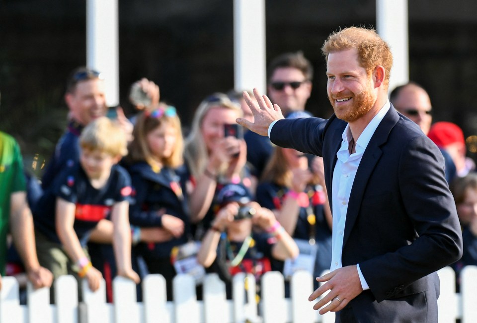 Afghan veteran Harry appeared to recognise one of the athletes and called out