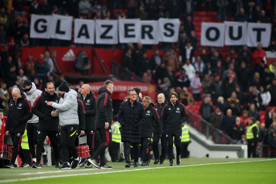 Manchester United fans protested against the Glazer family at Old Trafford