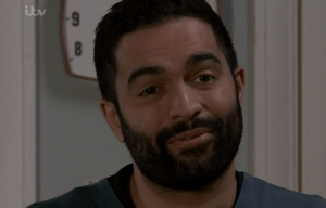 Coronation Street fans are not happy with Imran Habeed (Charlie de Melo)