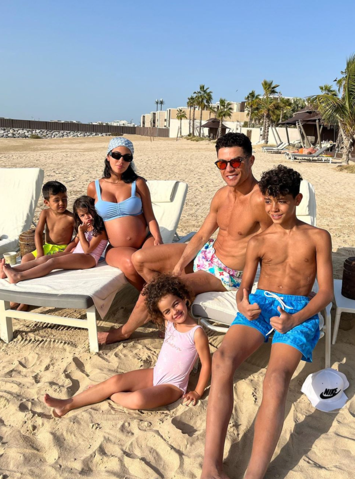 Rodriguez is close with Ronaldo's other three children