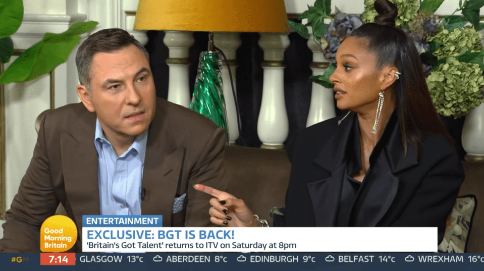 BGT judges David Walliams and Alesha Dixon are back with Simon