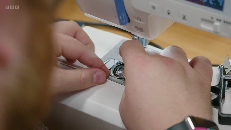 His machine was jammed minutes before the end of the challenge