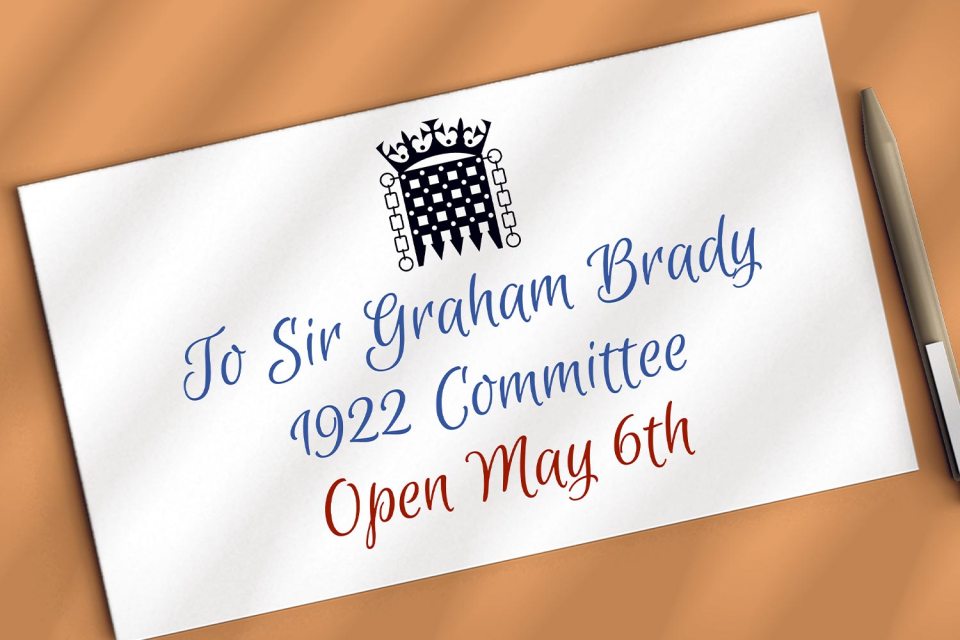 One MP admitted he has a letter to backbenchers’ leader Sir Graham Brady, dated May 6, the day after the elections