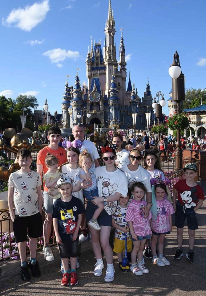 Britain’s biggest family is currently enjoying a bumper holiday in Florida