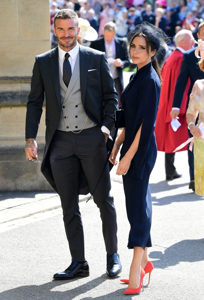 The Beckhams attended the weddings of both William and Kate, and Harry and Meghan