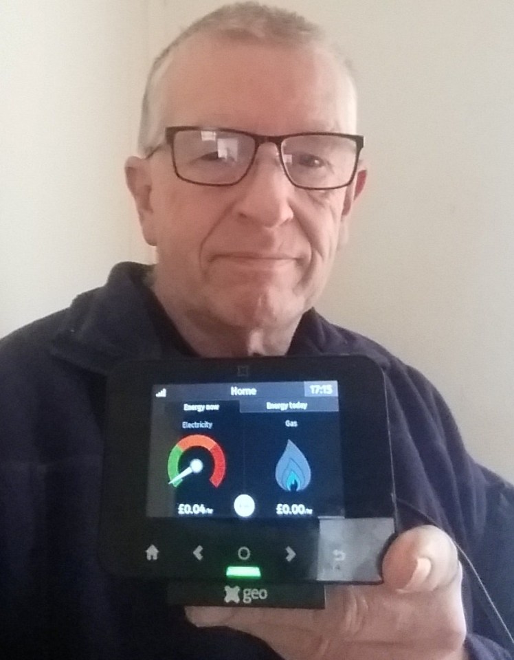 Peter Chambers from Ipswich checks his smart meter every day