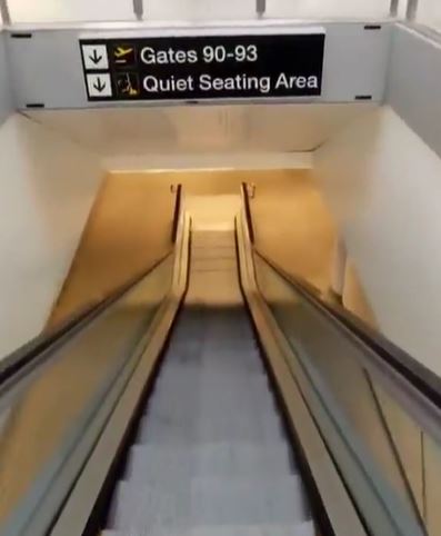 The Quiet Seating area can be found underneath the main terminal