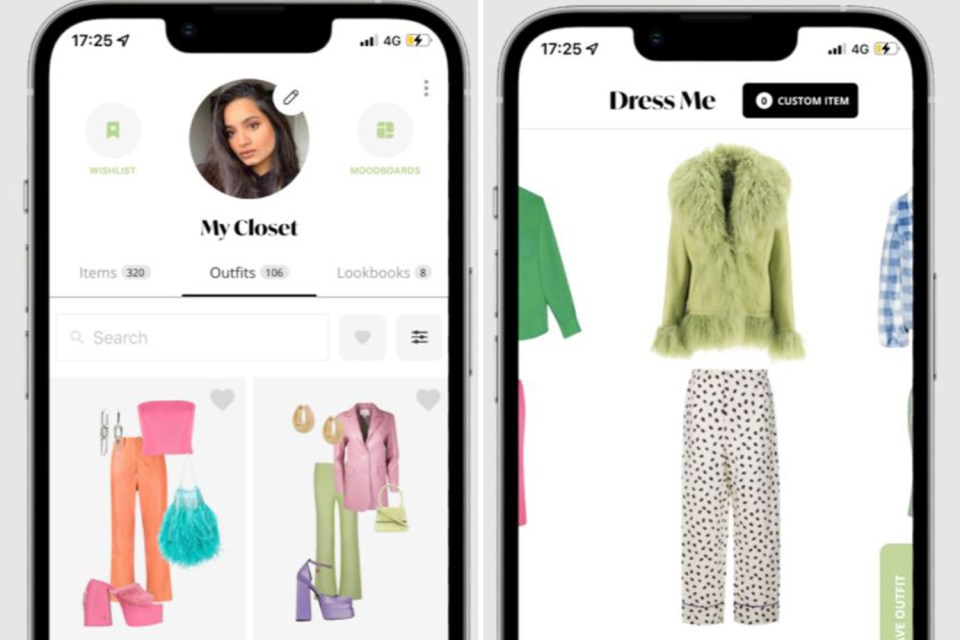 Users can create outfits or have one chosen for them on the Whering app