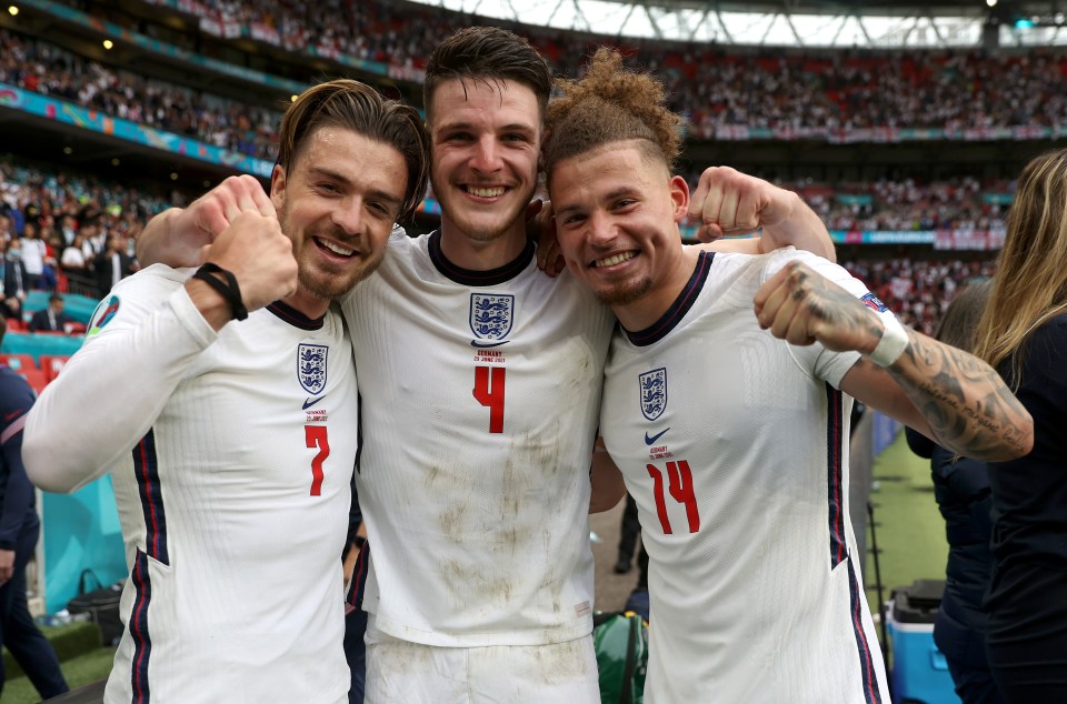 Phillips, right, and Grealish, left, were two of England's standout players at Euro 2020