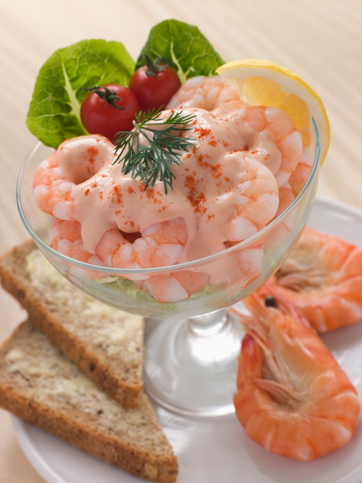 Prawns can be part of various dishes such as salads, sushi and prawn cocktails