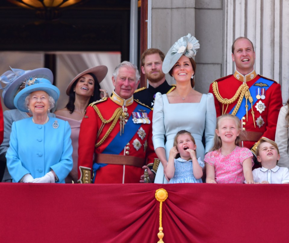 Traditionally the family congregate on the balcony together at big events such as the Trooping The Colour