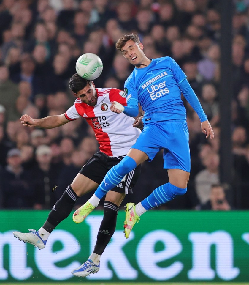 Feyenoord and Marseille were engaged in a five-goal thriller