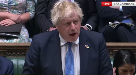 Boris Johnson is addressing MPs for the first time since being fined for Partygate