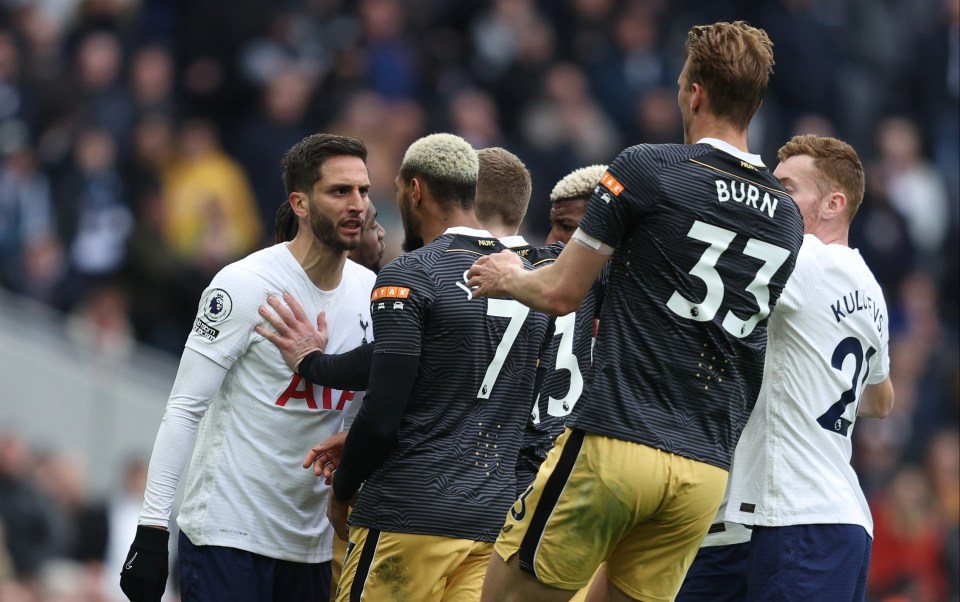 Bentancur was left furious as ref Atkinson dished out three cautions