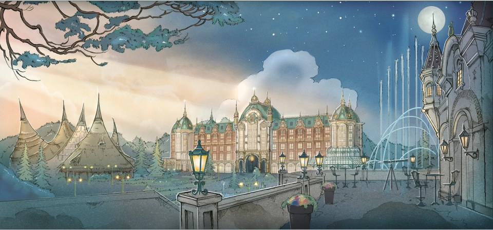 Efteling has revealed the first picture of its new onsite accommodation, expected to open in spring 2024