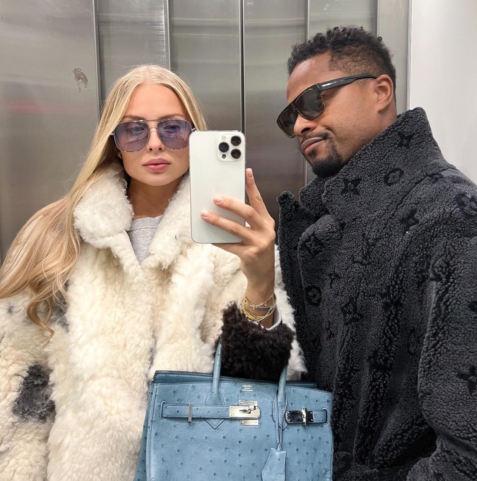 Patrice Evra and girlfriend Margaux have dated since 2020