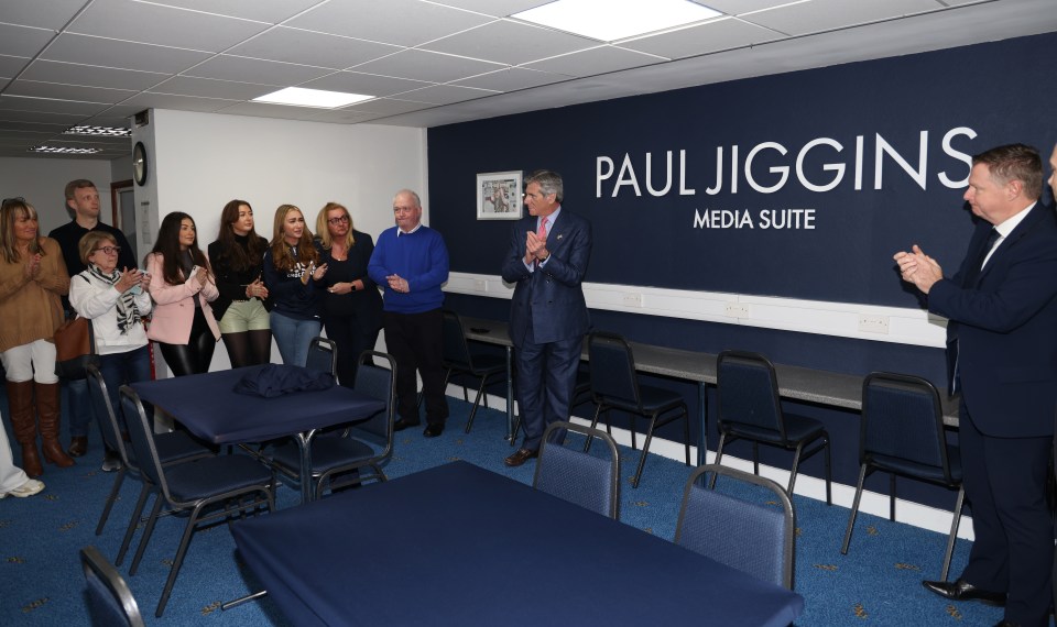 Millwall revealed the new suite to Jiggo's friends and family on Tuesday