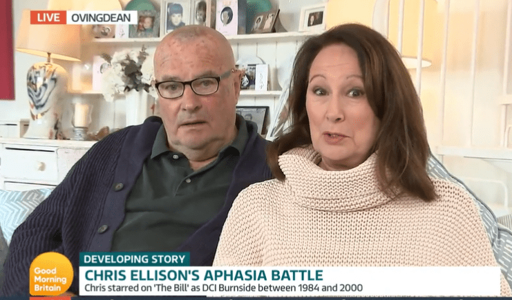 Kate was speaking to The Bill star Chris Ellison who was struggling to speak on GMB