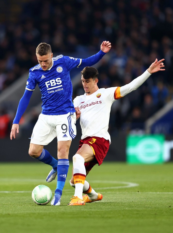 Leicester picked up a 1-1 draw with Roma in the Europa Conference League semi-finals