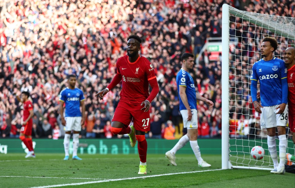 Divock Origi scored in Liverpool's 2-0 win against rivals Everton at Anfield and Jamie Carragher asked him where he wants his statue