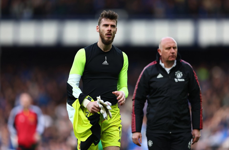 De Gea fumed with his United team-mates following defeat at Everton