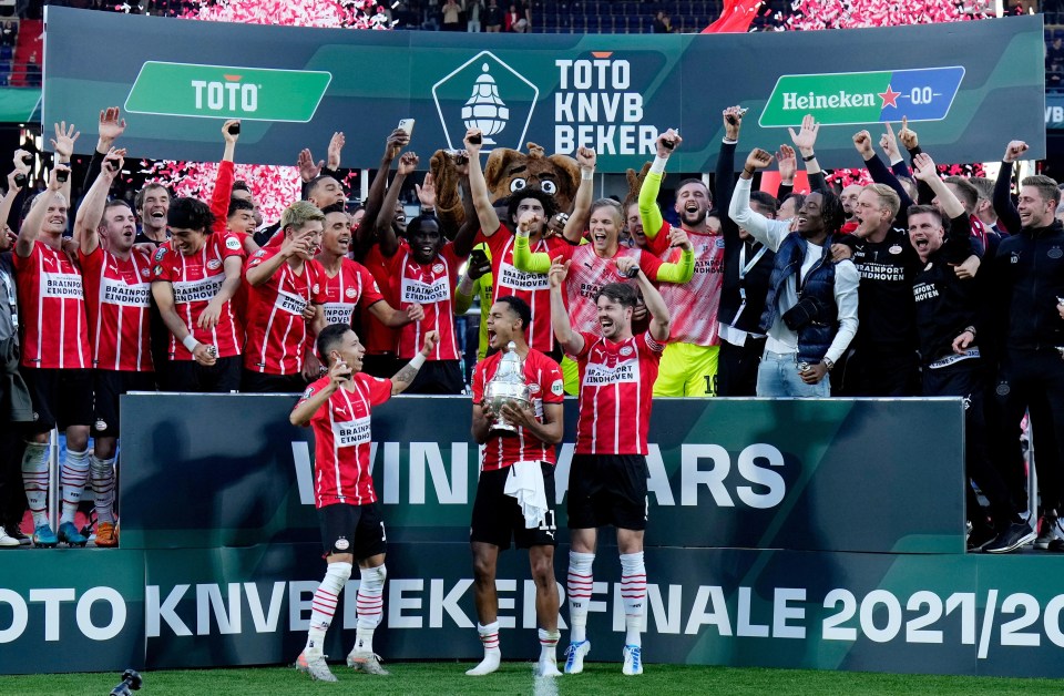 PSV lifted the KNVB Cup, ending Ajax's hopes of a triple double