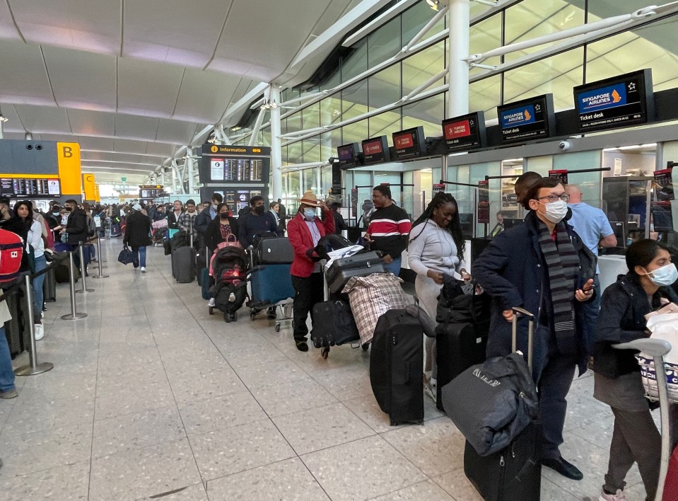 Heathrow passengers have also been caught up in the chaos