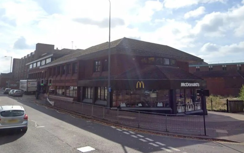 The McDonald’s branch in Birmingham apologised