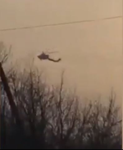 The helicopters tail was blown off by the missile