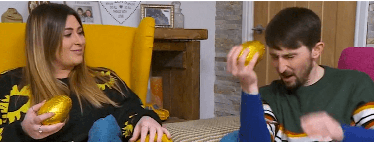 Pete Sandiford shocked viewers by smashing the egg on his head