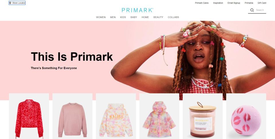 Primark has launched its new website in the UK today