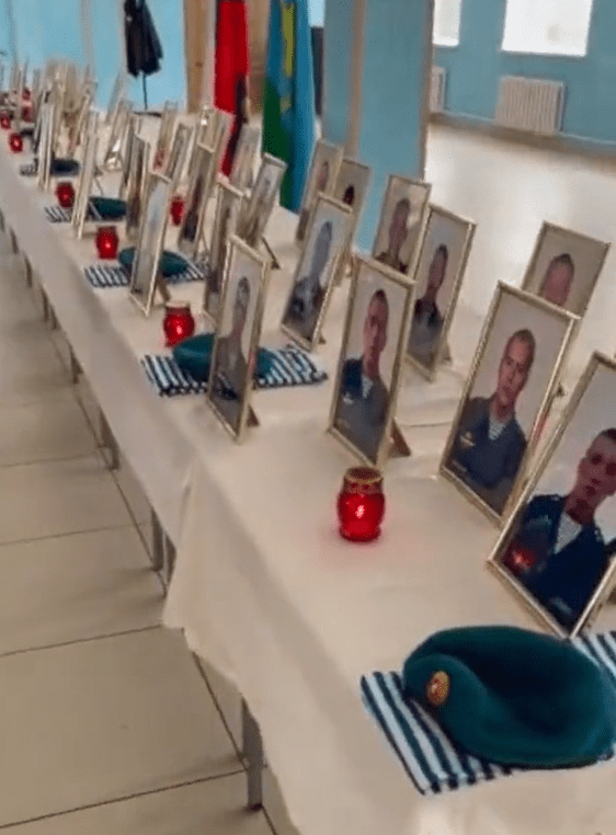 The soldiers are among the thousands of Russians killed in Ukraine