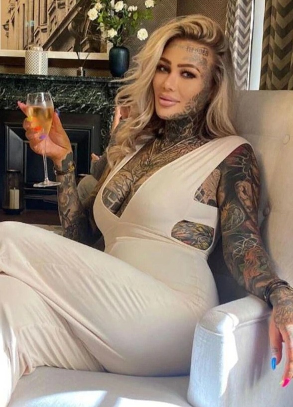 The mum-of-one revealed she was once a clear skinned model before covering 95 PERCENT of her body in ink