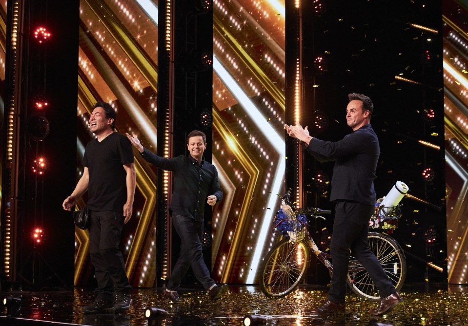 Keiichi Iwasaki was given Ant and Dec's golden buzzer this evening