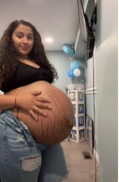 Lizabeth Boyzo has gone viral on TikTok because of her giant baby bump