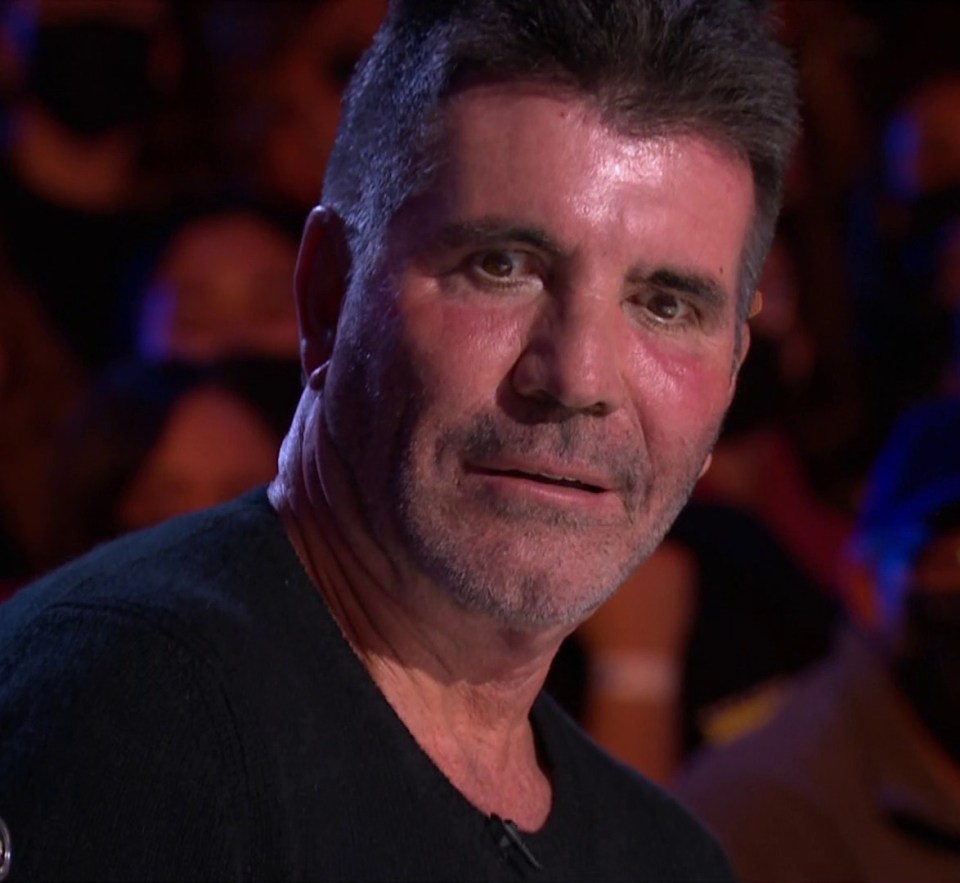 Simon Cowell looked bewildered by what he had just seen