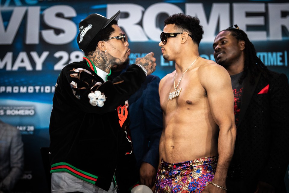 Gervonta Davis and Rolando Romero ahead of their fight