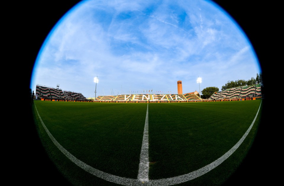 Venezia play at the modest 11,150 capacity Pier Luigi Penzo Stadium