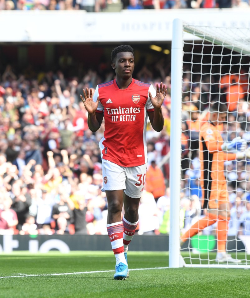 Keown thought Hale End academy graduate Nketiah would score the winner