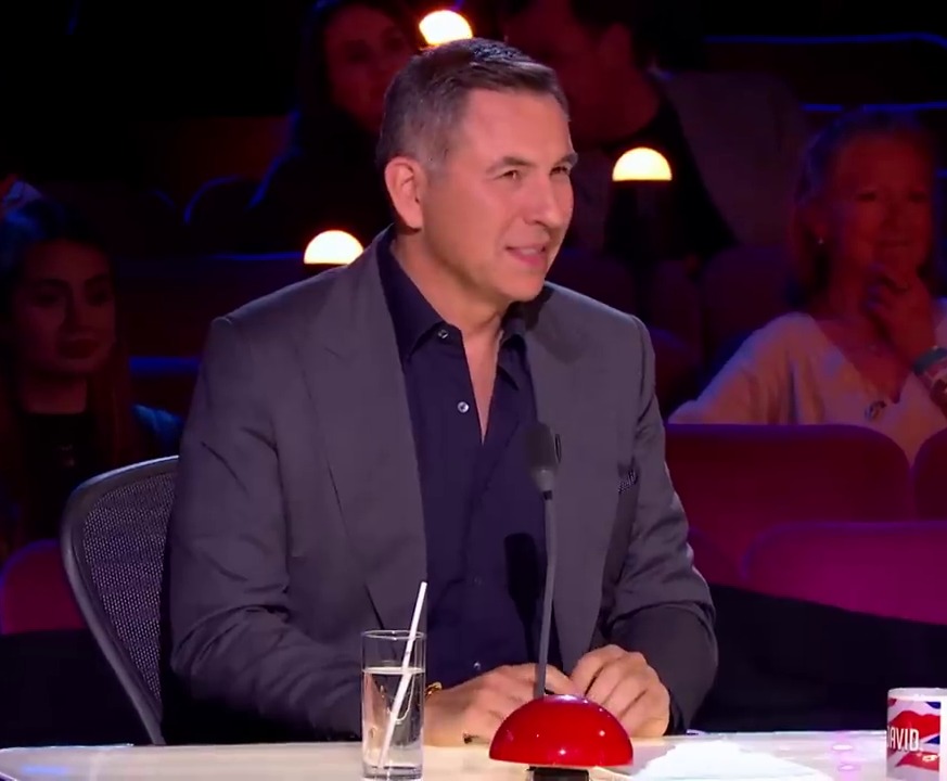 David Walliams was shown looking unsure during the performance