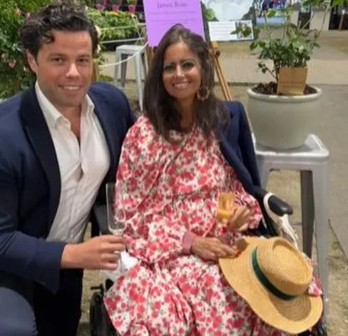 Earlier this week the 40-year-old was able to attend the Chelsea Flower show with her husband Sebastien Bowen