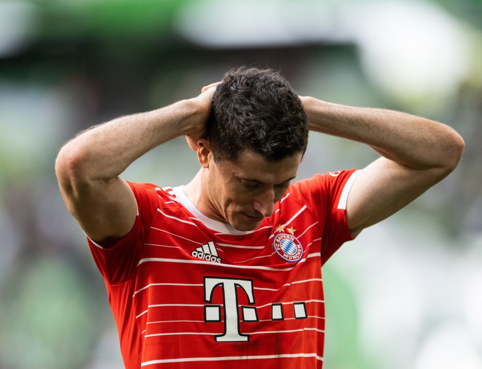 Lewandowski appeared emotional after today's game