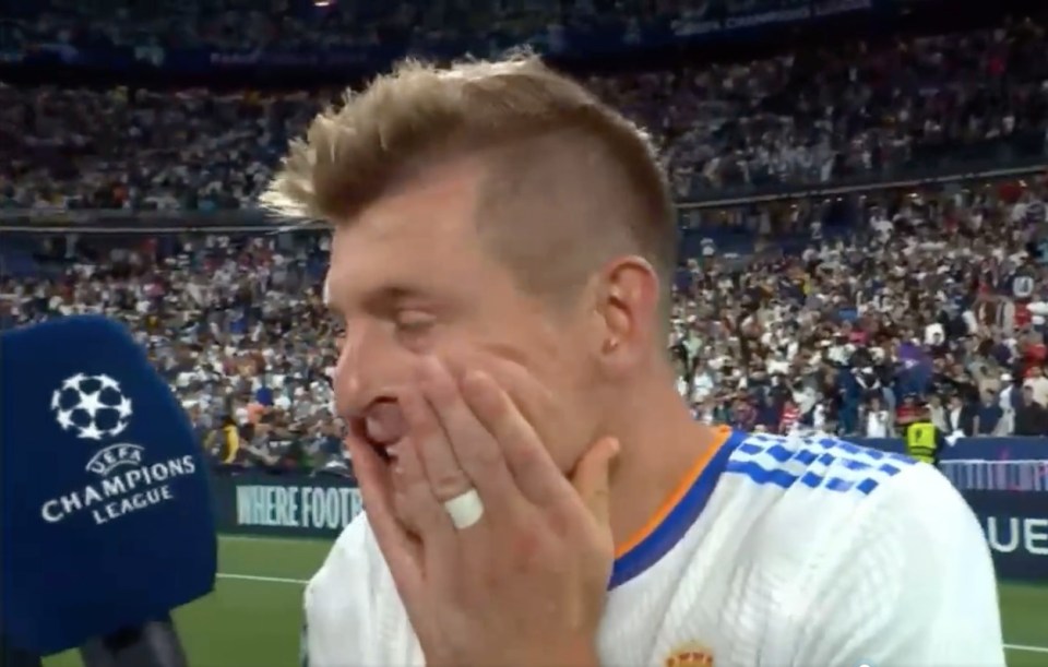 Toni Kroos walked out on a German TV interview after being asked 's***y' questions